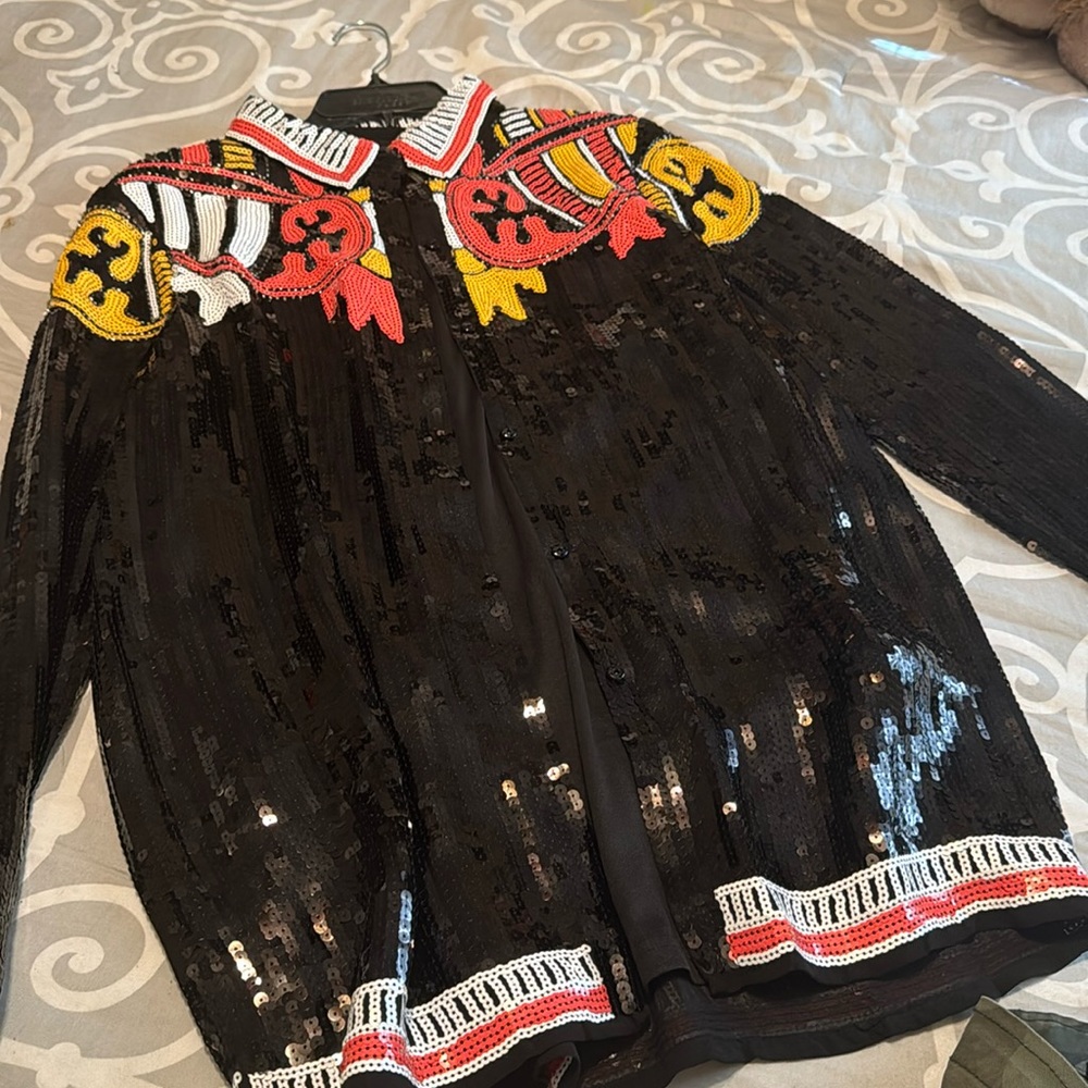 Nastygal sequin oversized top